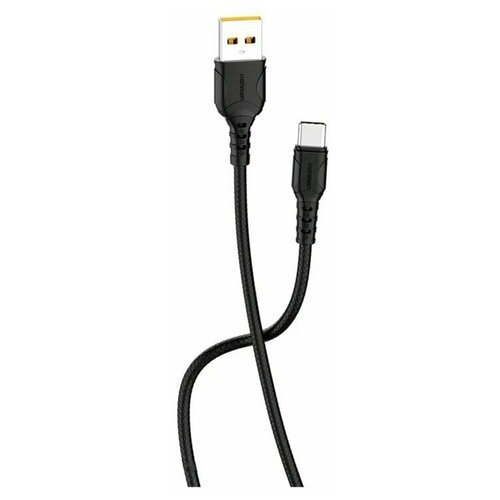 Кабель для зарядки DENMEN D06T, USB - Type-C, 1 м, черный