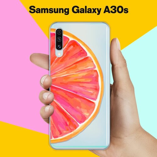 Силиконовый чехол Грейпфрут на Samsung Galaxy A30s пластиковый чехол космический грейпфрут на samsung galaxy a3 самсунг галакси а3