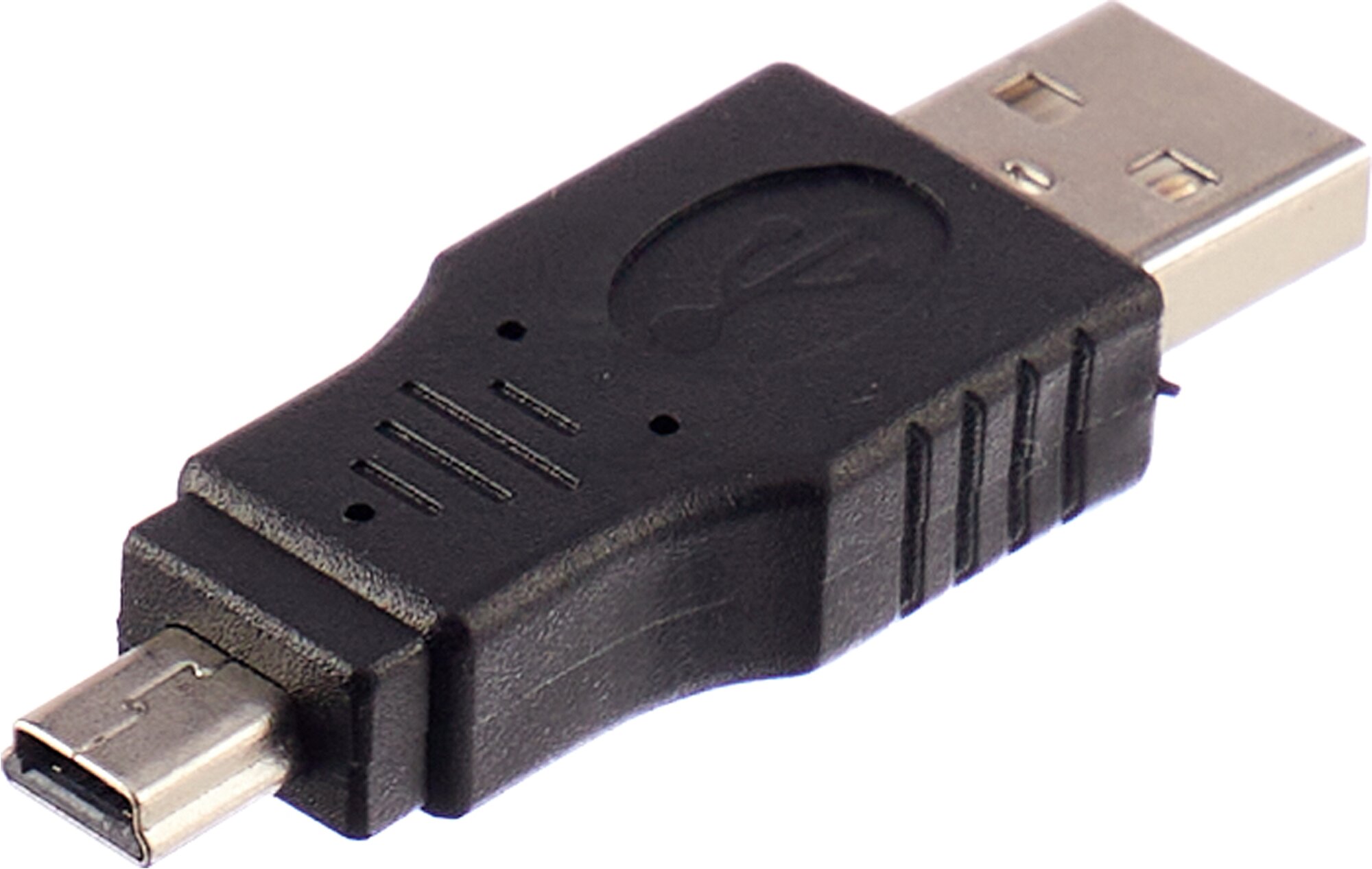 Адаптер-переходник GSMIN RT-19 USB 2.0 (M) - mini USB (M) (Черный)