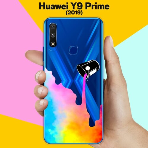 Силиконовый чехол Краски на Huawei Y9 Prime (2019) силиконовый чехол планеты шарики на huawei y9 prime 2019