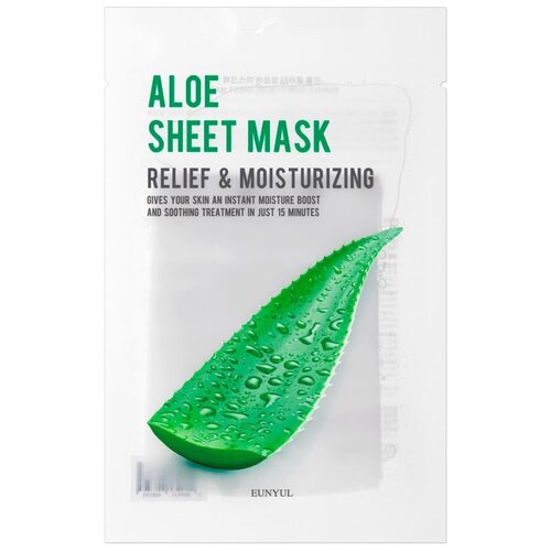 Eunyul Маска тканевая с экстрактом алоэ - Purity aloe sheet mask, 22мл