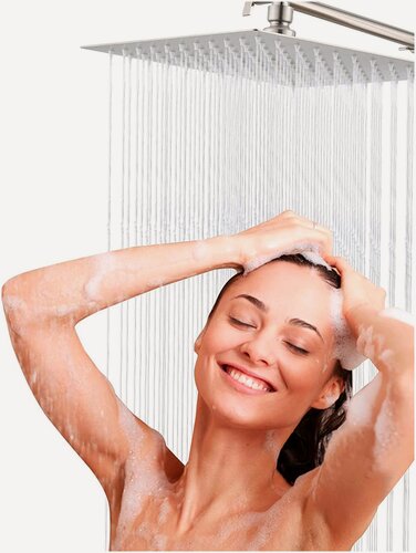 Изображение товара Лейка тропическая для душа из нержавеющей стали 200х200 Hansen HP47-2