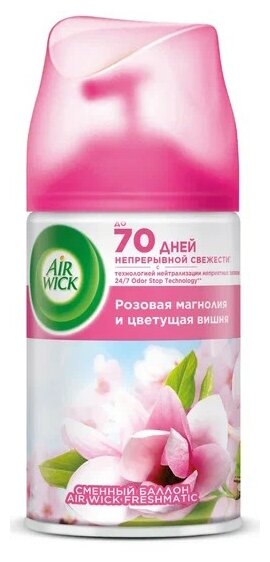 Air Wick сменный баллон Розовая магнолия и цветущая вишня 250 мл