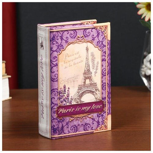 фото Сейф-книга дерево кожзам "paris is my love" 17х11х5 см 4793971 сима-ленд