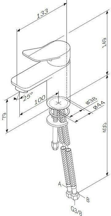 Смеситель для раковины Am.Pm X-Joy хром (F85A02100)