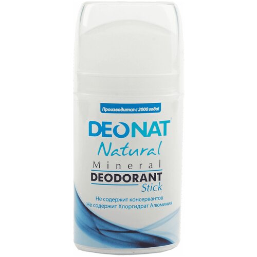 DEONAT Дезодорант Natural (push up), кристалл (минерал), 50 мл, 100 г deonat дезодорант aloe push up кристалл минерал 100 мл 100 г