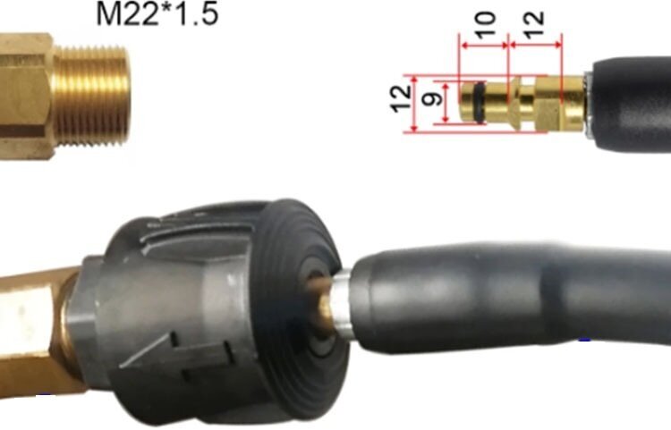 Муфта быстроразъемная Quick Connect на Karcher, М22x14 мм быстроразъемный фитинг