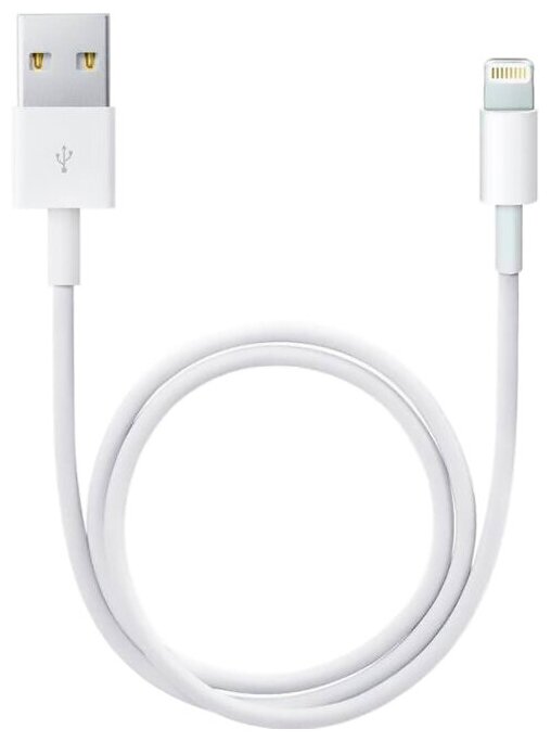 Кабель Apple USB (M)- Lightning (M), 0.5 м, 1 шт, белый