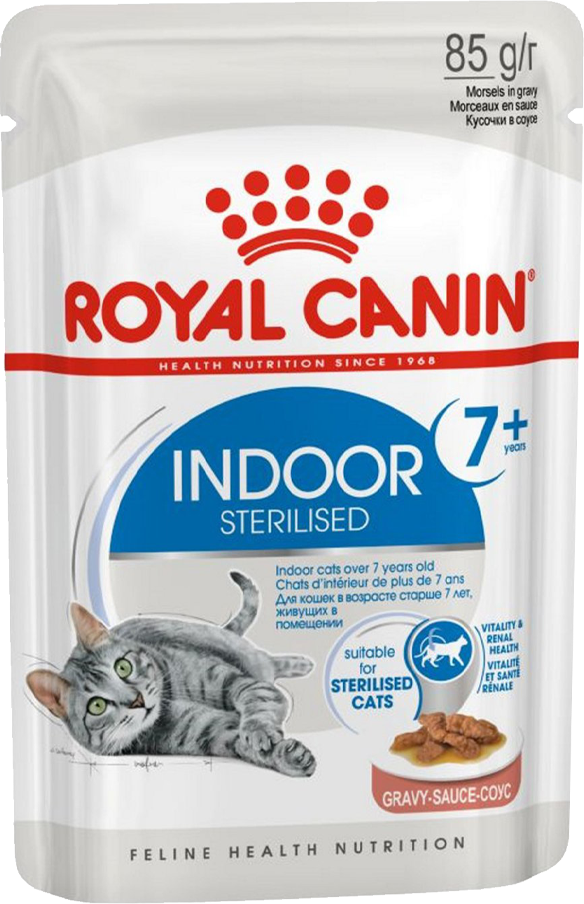 Royal Canin Корм влажный для кошек Индор 7+ соус - фото №7