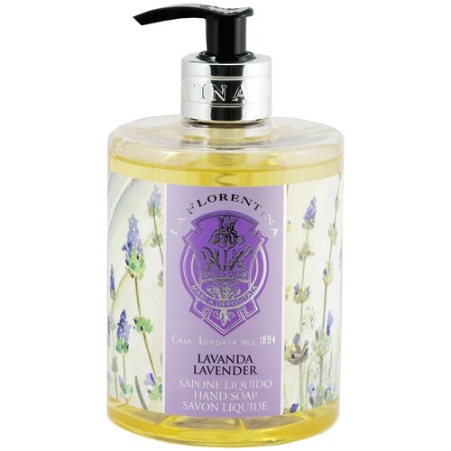 La Florentina Мыло жидкое Lavender парфюм, 500 мл, 500 г жидкое мыло la florentina lavender 500 мл