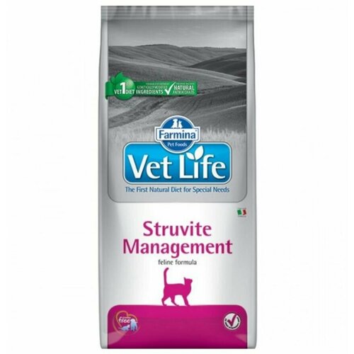 Сухой корм для кошек Farmina Vet Life Struvite Management, для лечения МКБ 10 кг