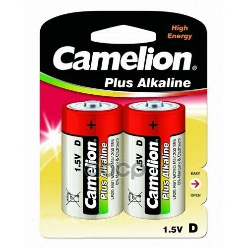 Батарейка Алкалиновая Camelion Plus Alkaline D 1,5v Упаковка 2 Шт. Lr20-Bp2 Camelion арт. LR20-BP2 camelion plus alkaline c 2 шт lr14 bp2 camelion арт lr14bp2