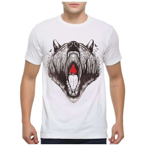 фото Футболка dream shirts "красная шапочка" мужская 2xl белая