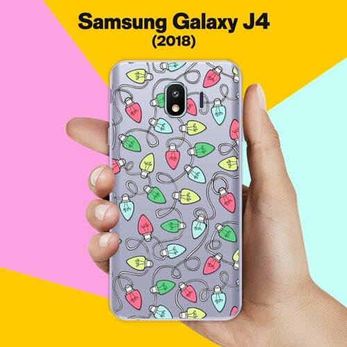 Силиконовый чехол на Samsung Galaxy J4 (2018) Гирлянда / для Самсунг Галакси Джей 4 2018 силиконовый чехол на samsung galaxy j4 2018 рождественский пейзаж для самсунг галакси джей 4 2018
