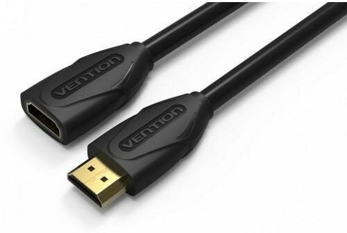 Кабель HDMI 5м Vention VAA-B06-B500 круглый черный