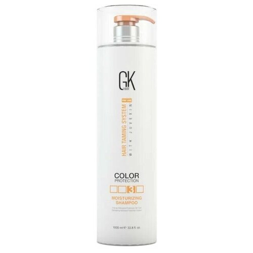 увлажняющий шампунь защиты цвета gkhair moisturizing shampoo color protection 1000 мл GKhair шампунь Pro Line Color Protection Moisturizing увлажняющий для волос, 1000 мл
