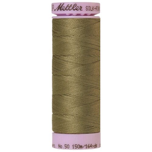 Нить для машинного квилтинга SILK-FINISH COTTON 50, 150 м 100% хлопок 0420 Olive Drab ( 9105-0420 )