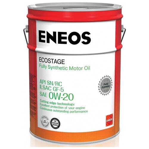 фото Синтетическое моторное масло eneos ecostage sn 0w-20 20 л