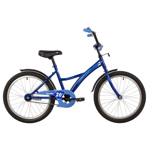 Детский велосипед Novatrack Strike 20 (2022) синий 12 (требует финальной сборки) детский велосипед novatrack strike 14 2020 черный зеленый 8 требует финальной сборки