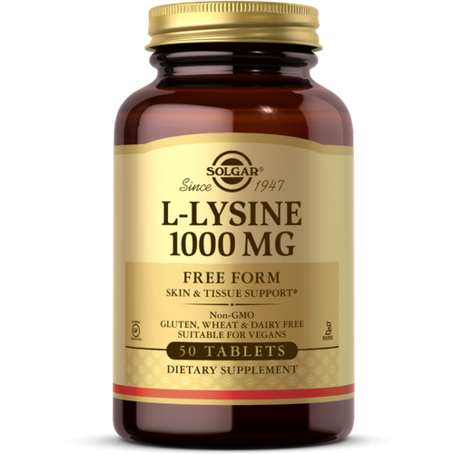 Аминокислота Solgar L-Lysine 1000 мг 50 таблеток swiss nutrition technology l lysine 90 таблеток