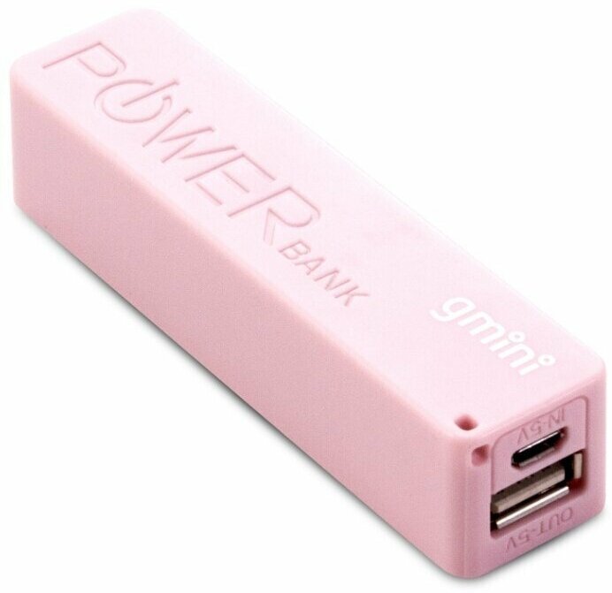 Внешний аккумулятор Gmini mPower GM-PB-026 Pink (GM-PB026-P)