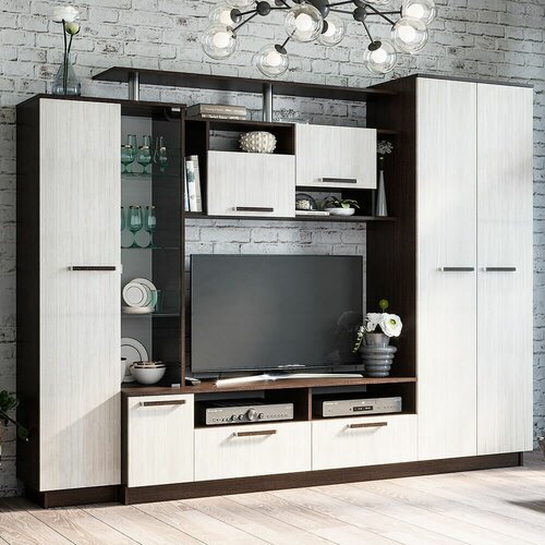 Гостиная Мебелони Вега венгелоредо ЛДСП фабричное производство 19009₽