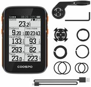 Велокомпьютер CooSpo BC200 беспроводной Bluetooth ANT+ GPS, 2.6 дюйма, бортовой компьютер, спидометр