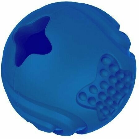 Игрушка для лакомства Mr.Kranch для собак Мяч 6,5 см синий с ароматом курицы