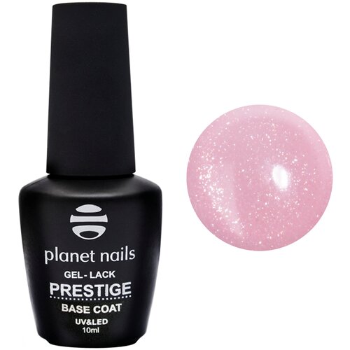 Planet nails Базовое покрытие Prestige Base Shimmer, rouge, 10 мл