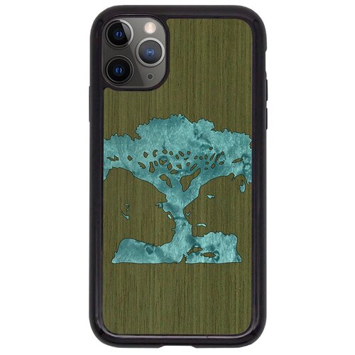 "Чехол T&C для iPhone 11 Pro (айфон 11 про) Silicone Wooden Case Wild series Магическое дерево (Кото - Клен птичий глаз)"