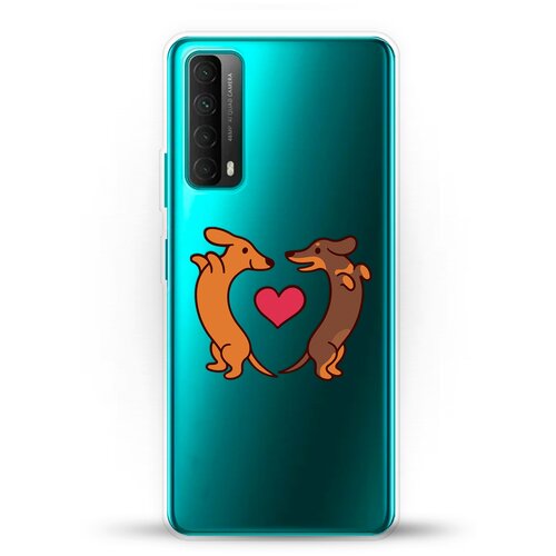 фото Силиконовый чехол love таксы на huawei p smart 2021 andy & paul