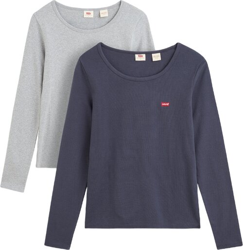 Комплект лонгсливов 2 шт Levis Women Long Sleeve 2 Pack Tee M для женщин