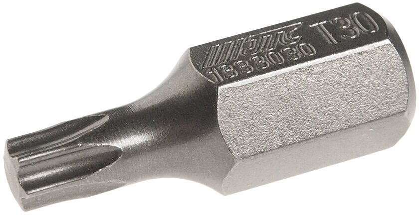 Бита TORX Т30х30мм 10мм S2 JTC-1333030