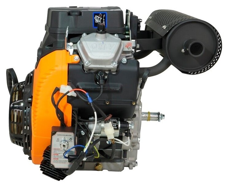 Двигатель бензиновый Lifan LF2V80F ECC (31л.с., 744куб. см, вал 25мм, ручной и электрический старт, катушка 20А) - фотография № 3