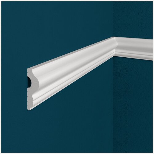 Изображение товара Молдинг 16x42 мм (10 метров) Elite ударопрочный настенный под покраску дюропоимер Перфект Plus PP-54 полистирол 5 шт