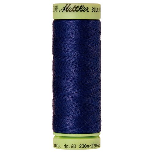 Нить для машинного квилтинга SILK-FINISH COTTON 60, 200 м 100% хлопок 1078 Fire Blue ( 9240-1078 )