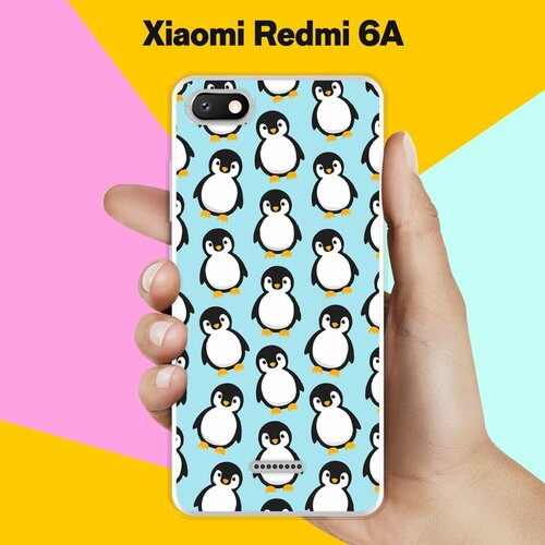 пластиковый чехол пингвины семья на xiaomi redmi 6a сяоми редми 6а Силиконовый чехол на Xiaomi Redmi 6A Пингвины 30 / для Сяоми Редми 6А