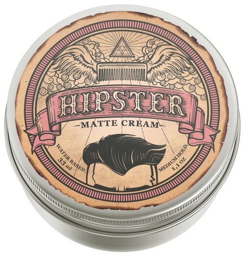 Крем-помада для укладки волос Hipster Matte Cream, матовая, 33 мл