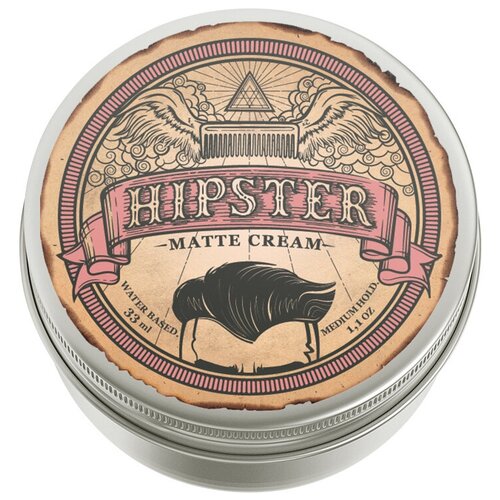 Крем-помада для укладки волос Hipster Matte Cream, матовая, 33 мл матовая паста для волос hipster surf style matte paste 60 мл