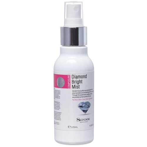 SKINDOM Спрей для сияния кожи лица Diamond Bright Mist, 120 мл