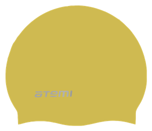 Шапочка для плавания Atemi, силикон (б/м), золото, Rc306