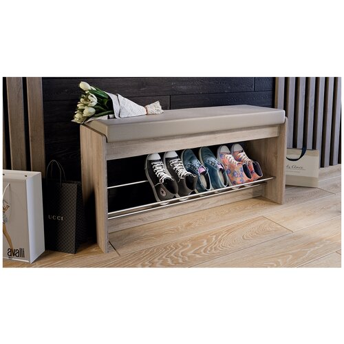 Тумба для обуви Тайм Бежевый 90х28х45 3125₽