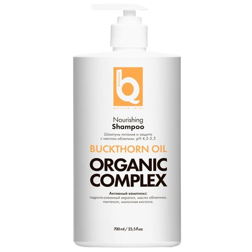 фото Protokeratin шампунь для волос by family organic complex питание и защита с маслом облепихи, 700 мл