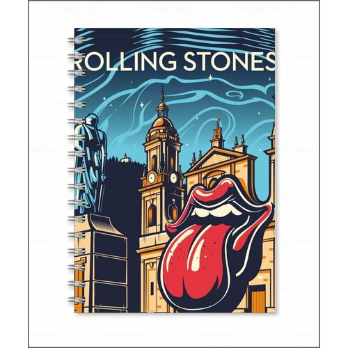 Тетрадь The Rolling Stones - Роллинг Стоунз № 10 женская футболка the rolling stones роллинг стоунз rock music l черный