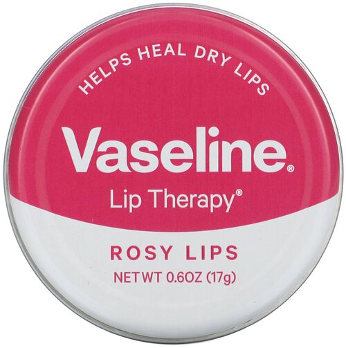 Vaseline Бальзам для губ Rosy lips tin, розовый