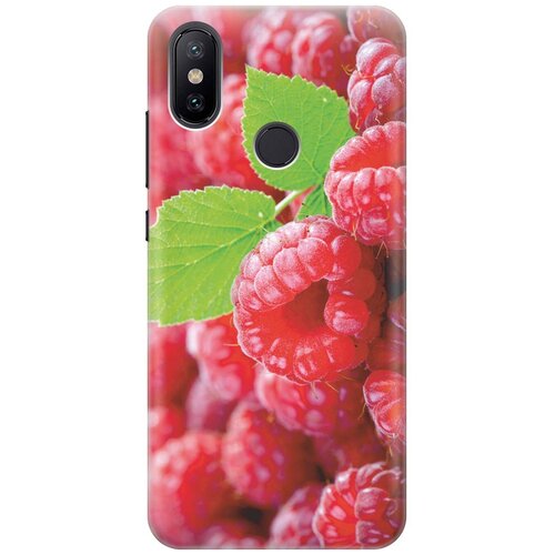 фото Cиликоновый чехол на xiaomi mi 6x / mi a2 / сяоми ми 6х / ми а2 с принтом "малинка" gosso