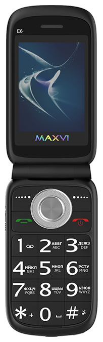 Мобильный телефон Maxvi E6 Черный