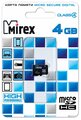 Карта памяти microSDHC MIREX 4GB (class 4)