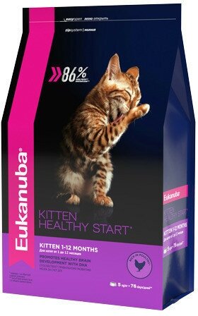 EUKANUBA KITTEN HEALTHY START для котят с птицей (5 кг) - фотография № 7