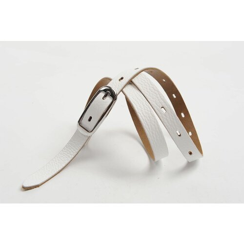 фото Ремень olio rosti, размер 110, белый